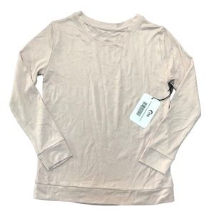 ZYIA Girls Sz 10-11 New Pink Muted Lounge Boyfriend Sweater